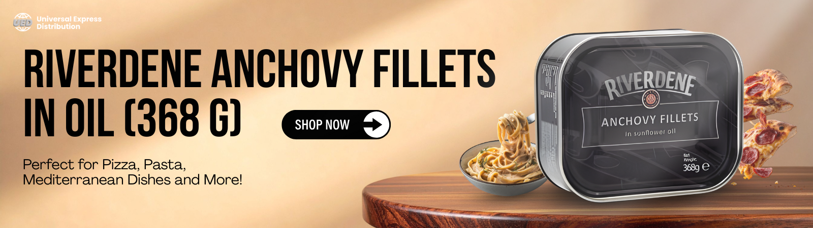 Riverdene Anchovy Fillets in Oil (368 g) 