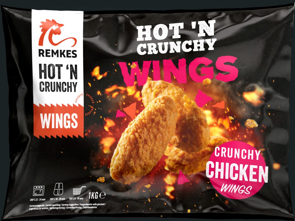 Hot 'n' Crunchy Wings  (1Kg)