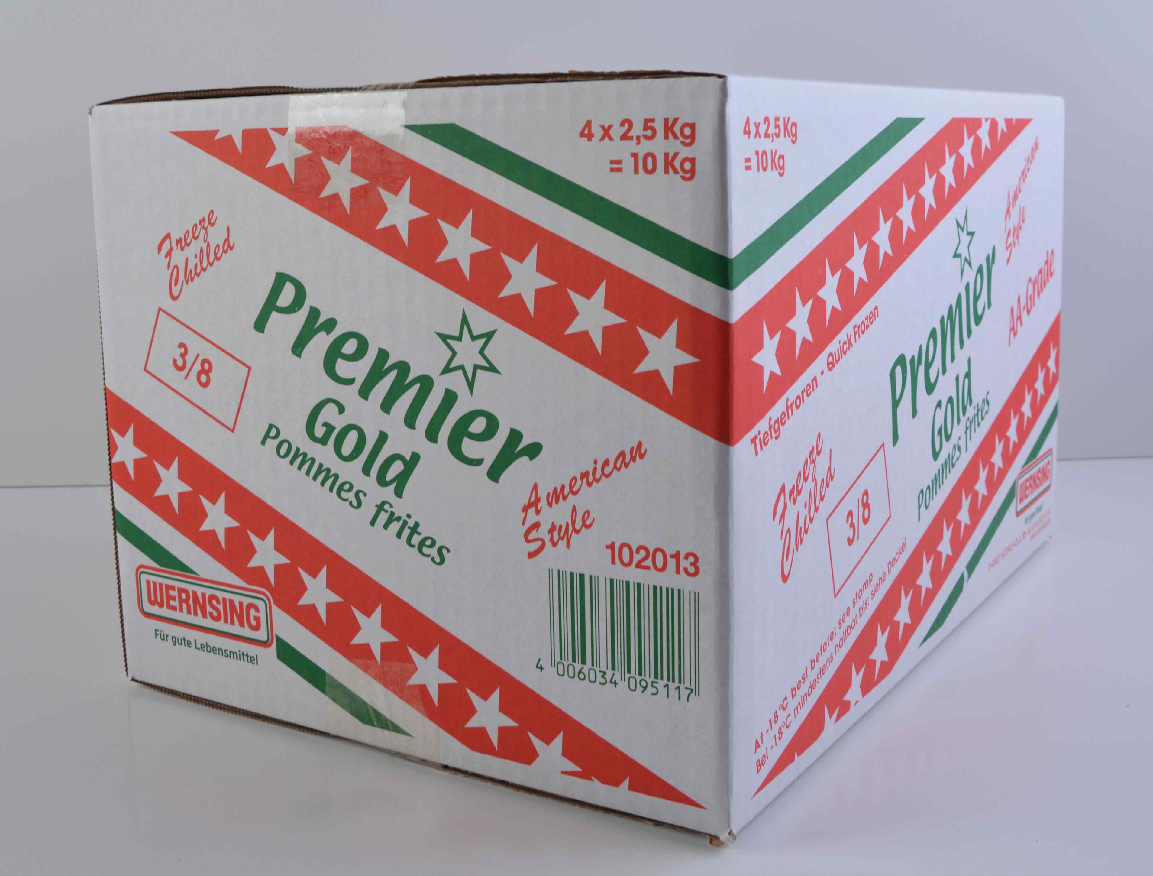 Premier Gold Chips 3/8 (4 x 2.5 kg)