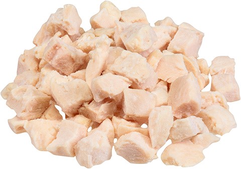 Halal diced plain chicken (2.5 Kg) C-VALE